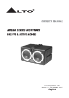 Alto Micro-Series-Monitors - Owners Manual 